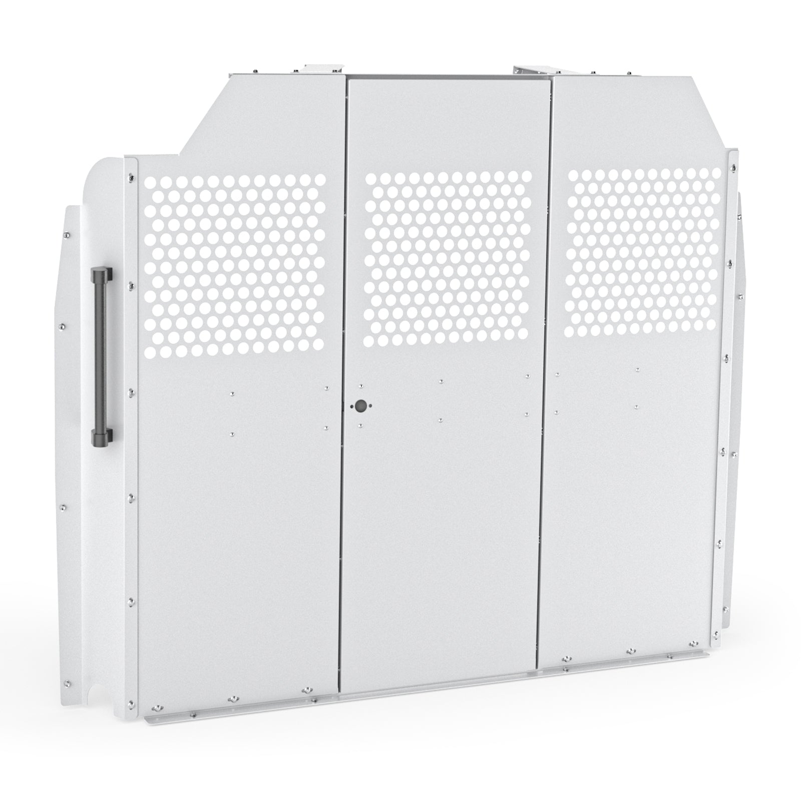 KRL Products Model:PT-TR-LR Cargo Van Low Roof Safety Partition : Heavy-Duty Protective Bulkhead Compatible with Transit Full Size Vans