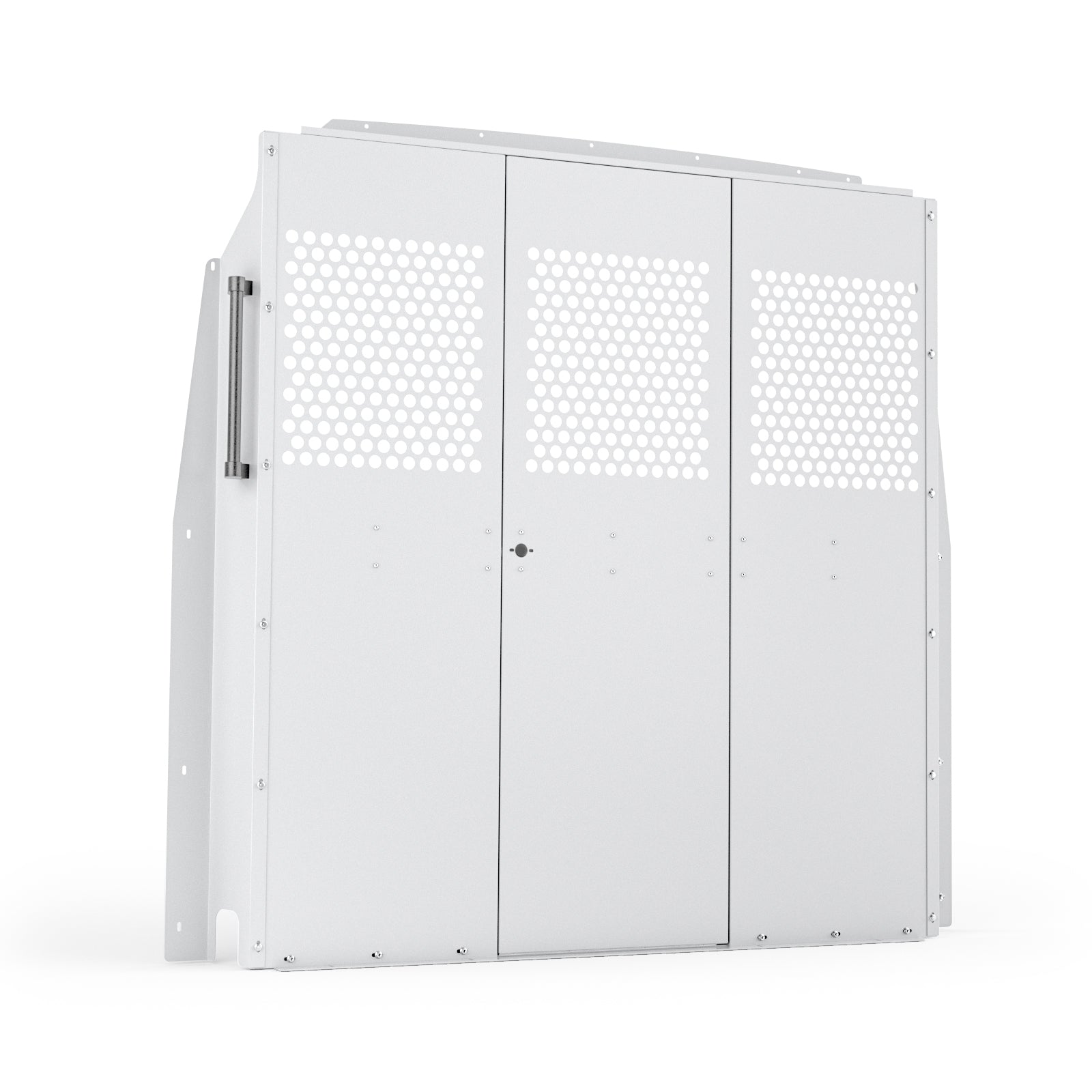 KRL Products Model:PT-SP-LR Cargo Van Low Roof Safety Partition: Heavy-Duty Protective Bulkhead Compatible with Full Size Low Roof Sprinter Vans